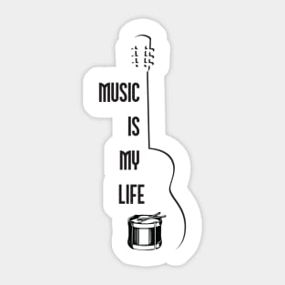 Music is my life Sticker